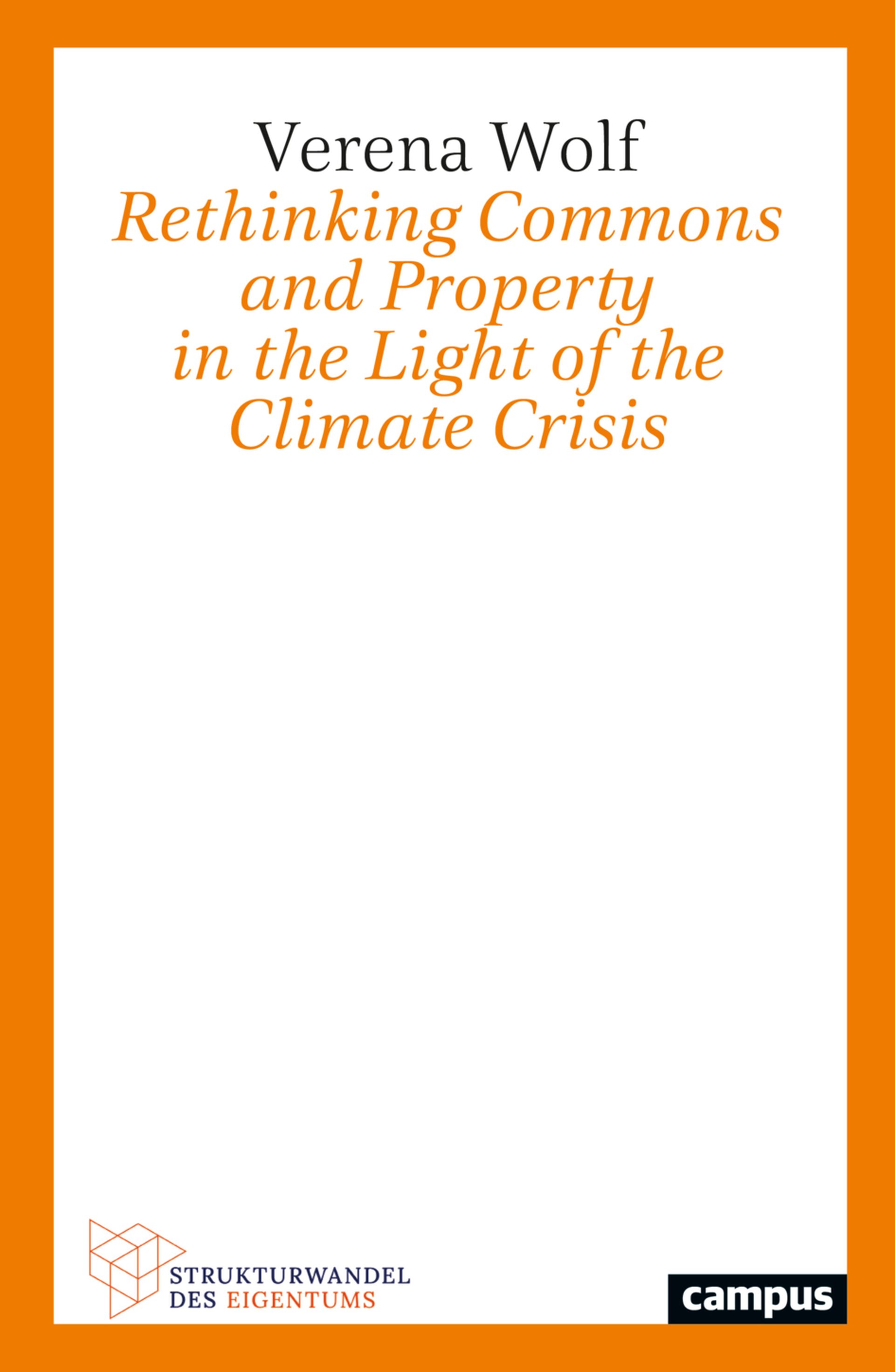 Cover von "Rethinking Commons and Property in the Light of Climate Crisis"
